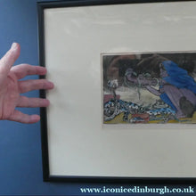 Load image into Gallery viewer, 1920s Colour Woodcut by Mabel Allington Royds (1874-1941) THE SNAKE CHARMER
