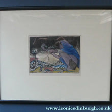 Load image into Gallery viewer, 1920s Colour Woodcut by Mabel Allington Royds (1874-1941) THE SNAKE CHARMER
