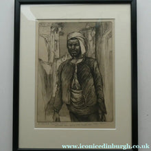 Load image into Gallery viewer, 1920s Etching Drypoint by George Bain. A Man from Macedonia. Pencil Signed

