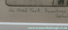 Load image into Gallery viewer, 1920s Etching Drypoint by George Bain. A Man from Macedonia. Pencil Signed
