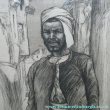 Load image into Gallery viewer, 1920s Etching Drypoint by George Bain. A Man from Macedonia. Pencil Signed
