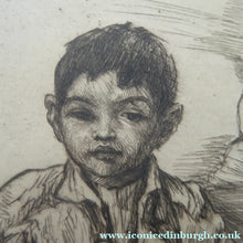 Load image into Gallery viewer, SCOTTISH ART. 1920s Original Etching by George BAIN (1881 - 1968). Rare Document of his Balkan Tours. Pencil Signed
