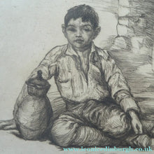 Load image into Gallery viewer, SCOTTISH ART. 1920s Original Etching by George BAIN (1881 - 1968). Rare Document of his Balkan Tours. Pencil Signed
