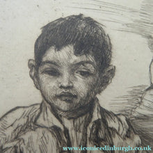 Load image into Gallery viewer, SCOTTISH ART. 1920s Original Etching by George BAIN (1881 - 1968). Rare Document of his Balkan Tours. Pencil Signed
