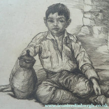Load image into Gallery viewer, SCOTTISH ART. 1920s Original Etching by George BAIN (1881 - 1968). Rare Document of his Balkan Tours. Pencil Signed
