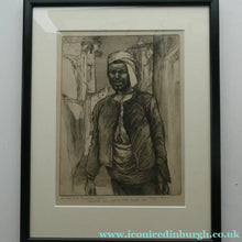 Load image into Gallery viewer, 1920s Etching Drypoint by George Bain. A Man from Macedonia. Pencil Signed
