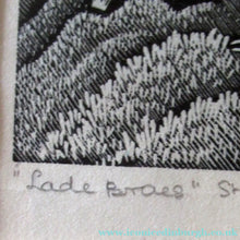 Load image into Gallery viewer, Grosvenor School Alison McKenzie Art Deco Wood Engraving Scottish Art
