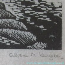 Load image into Gallery viewer, Grosvenor School Alison McKenzie Art Deco Wood Engraving Scottish Art
