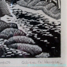 Load image into Gallery viewer, Grosvenor School Alison McKenzie Art Deco Wood Engraving Scottish Art
