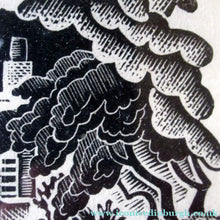 Load image into Gallery viewer, Grosvenor School Alison McKenzie Art Deco Wood Engraving Scottish Art
