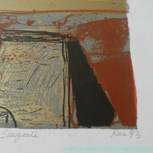 Load image into Gallery viewer, SCOTTISH ART: 1993 Original Screenprint by BARBARA RAE (b. 1943) Entitled "Seagate". Pencil signed
