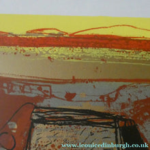 Load image into Gallery viewer, SCOTTISH ART: 1993 Original Screenprint by BARBARA RAE (b. 1943) Entitled "Seagate". Pencil signed
