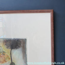Load image into Gallery viewer, SCOTTISH ART. 2002 Gouache &amp; Wax Drawing by Sylvia von Hartmann Entitled "Botanical Assembly"
