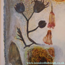 Load image into Gallery viewer, SCOTTISH ART. 2002 Gouache &amp; Wax Drawing by Sylvia von Hartmann Entitled "Botanical Assembly"

