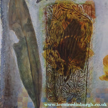 Load image into Gallery viewer, SCOTTISH ART. 2002 Gouache &amp; Wax Drawing by Sylvia von Hartmann Entitled "Botanical Assembly"
