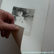 Load image into Gallery viewer, SCOTTISH ART. Rare 19th Century Etching by Andrew GEDDES (1800 - 1842). Girl with Apple
