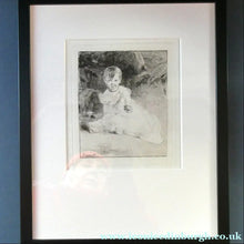 Load image into Gallery viewer, Rare 19th Century Etching by Andrew GEDDES (1800 - 1842). Girl with Apple
