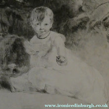 Load image into Gallery viewer, SCOTTISH ART. Rare 19th Century Etching by Andrew GEDDES (1800 - 1842). Girl with Apple
