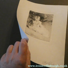 Load image into Gallery viewer, SCOTTISH ART. Rare 19th Century Etching by Andrew GEDDES (1800 - 1842). Girl with Apple

