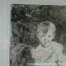 Load image into Gallery viewer, SCOTTISH ART. Rare 19th Century Etching by Andrew GEDDES (1800 - 1842). Girl with Apple
