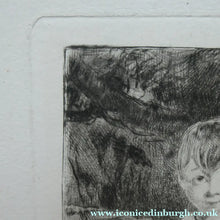 Load image into Gallery viewer, SCOTTISH ART. Rare 19th Century Etching by Andrew GEDDES (1800 - 1842). Girl with Apple
