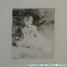 Load image into Gallery viewer, SCOTTISH ART. Rare 19th Century Etching by Andrew GEDDES (1800 - 1842). Girl with Apple
