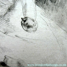 Load image into Gallery viewer, SCOTTISH ART. Rare 19th Century Etching by Andrew GEDDES (1800 - 1842). Girl with Apple
