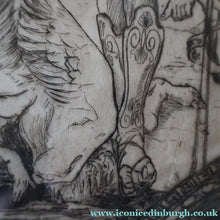 Load image into Gallery viewer, SCOTTISH ART: Antique 1920s Original Etching by Arthur Edwin Wrench. Mythological Subject: PERSEUS SLAYING THE MEDUSA
