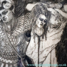 Load image into Gallery viewer, SCOTTISH ART: Antique 1920s Original Etching by Arthur Edwin Wrench. Mythological Subject: PERSEUS SLAYING THE MEDUSA
