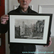 Load image into Gallery viewer, Antique Etching Looking Across to St Patrick's Church from High School Yard, Edinburgh
