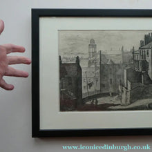 Load image into Gallery viewer, Antique Etching Looking Across to St Patrick's Church from High School Yard, Edinburgh

