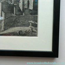 Load image into Gallery viewer, Antique Etching Looking Across to St Patrick's Church from High School Yard, Edinburgh
