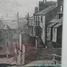Load image into Gallery viewer, Antique Etching Looking Across to St Patrick's Church from High School Yard, Edinburgh
