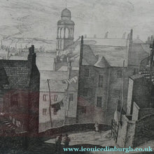 Load image into Gallery viewer, Antique Etching Looking Across to St Patrick's Church from High School Yard, Edinburgh
