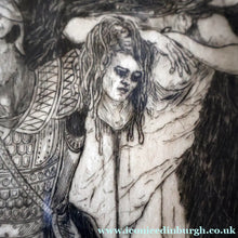 Load image into Gallery viewer, SCOTTISH ART: Antique 1920s Original Etching by Arthur Edwin Wrench. Mythological Subject: PERSEUS SLAYING THE MEDUSA
