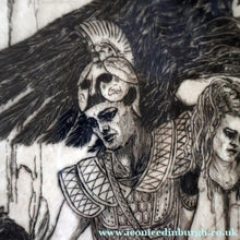 Load image into Gallery viewer, SCOTTISH ART: Antique 1920s Original Etching by Arthur Edwin Wrench. Mythological Subject: PERSEUS SLAYING THE MEDUSA
