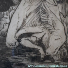 Load image into Gallery viewer, SCOTTISH ART: Antique 1920s Original Etching by Arthur Edwin Wrench. Mythological Subject: PERSEUS SLAYING THE MEDUSA
