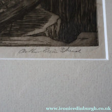 Load image into Gallery viewer, SCOTTISH ART: Antique 1920s Original Etching by Arthur Edwin Wrench. Mythological Subject: PERSEUS SLAYING THE MEDUSA

