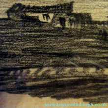Load image into Gallery viewer, Black Chalk Landscape Study by Sir Muirhead Bone. Signed &amp; Framed
