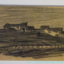 Load image into Gallery viewer, Black Chalk Landscape Study by Sir Muirhead Bone. Signed &amp; Framed
