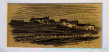 Load image into Gallery viewer, Black Chalk Landscape Study by Sir Muirhead Bone. Signed &amp; Framed
