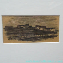 Load image into Gallery viewer, Black Chalk Landscape Study by Sir Muirhead Bone. Signed &amp; Framed
