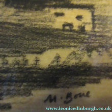 Load image into Gallery viewer, Black Chalk Landscape Study by Sir Muirhead Bone. Signed &amp; Framed
