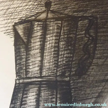 Load image into Gallery viewer, John Jack Kox Still Life Charcoal Drawing Scottish Art

