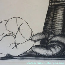 Load image into Gallery viewer, John Jack Kox Still Life Charcoal Drawing Scottish Art
