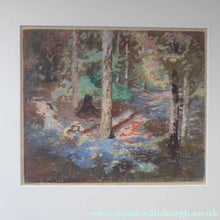 Load image into Gallery viewer, Scottish Art Charles Hodge Mackie Colour Woodcut Wild Hyacinths
