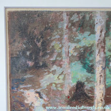 Load image into Gallery viewer, Scottish Art Charles Hodge Mackie Colour Woodcut Wild Hyacinths
