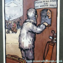 Load image into Gallery viewer, SCOTTISH ART: Charles Rennie Dowell ( 1867 - 1935). Four Little Watercolour Illustrations Relating to the Race for the North Pole in 1909
