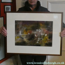 Load image into Gallery viewer, SCOTTISH ART: Colin Thoms (1912 - 1997). Watercolour &amp; Gouche Entitled "Ferocious Night" (1977)
