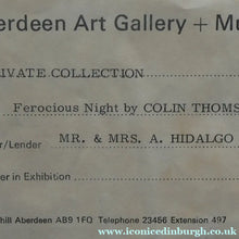 Load image into Gallery viewer, SCOTTISH ART: Colin Thoms (1912 - 1997). Watercolour &amp; Gouche Entitled "Ferocious Night" (1977)
